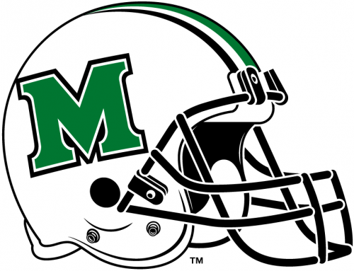 Marshall Thundering Herd 2001-Pres Helmet heat sticker