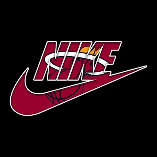 Miami Heat Nike logo heat sticker