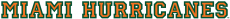 Miami Hurricanes 1940-1971 Wordmark Logo 01 custom vinyl decal