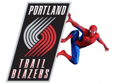 Portland Trail Blazers Spider Man Logo custom vinyl decal