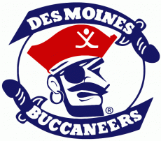 Des Moines Buccaneers 1980 81-2004 05 Primary Logo custom vinyl decal