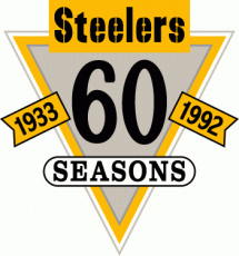 Pittsburgh Steelers 1992 Anniversary Logo custom vinyl decal