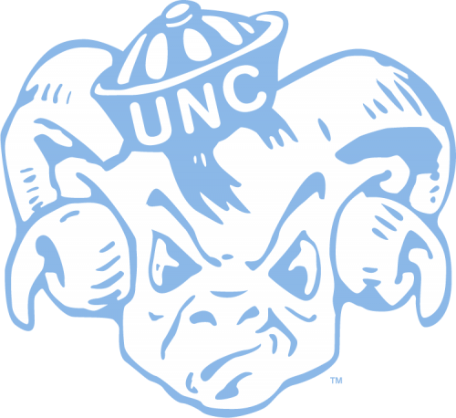 North Carolina Tar Heels 1954-1967 Alternate Logo custom vinyl decal