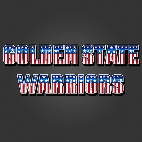 Golden State Warriors American Captain Logo heat sticker