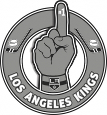 Number One Hand Los Angeles Kings logo heat sticker