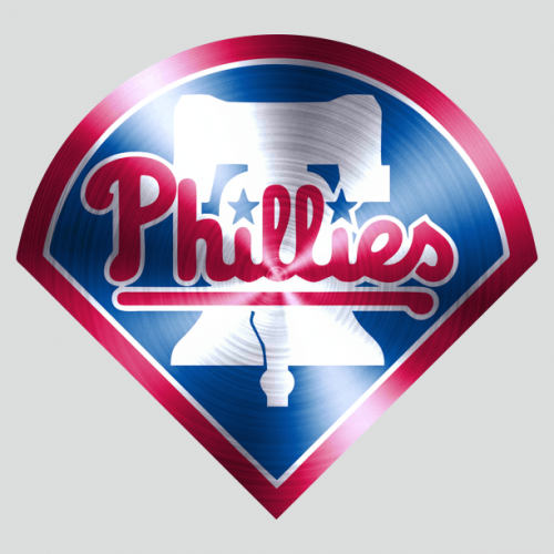 Philadelphia Phillies Stainless steel logo heat sticker