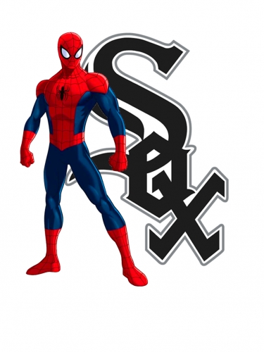 Chicago White Sox Spider Man Logo heat sticker