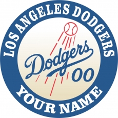 Los Angeles Dodgers Customized Logo custom vinyl decal