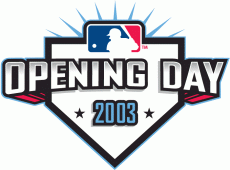 MLB Opening Day 2003 Logo heat sticker