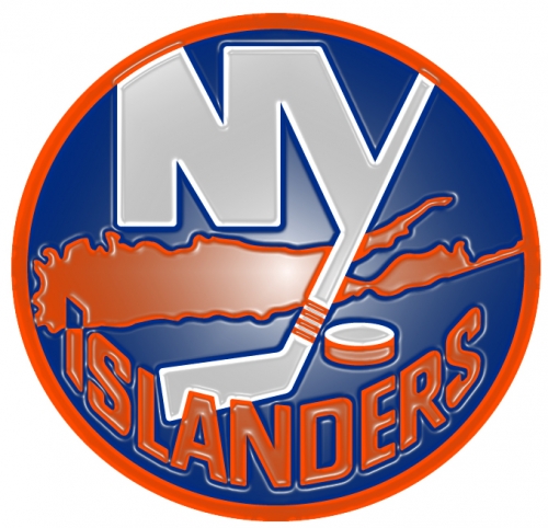 New York Islanders Plastic Effect Logo custom vinyl decal