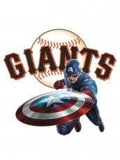 San Francisco Giants Captain America Logo custom vinyl decal