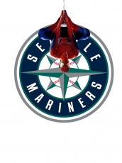 Seattle Mariners Spider Man Logo custom vinyl decal