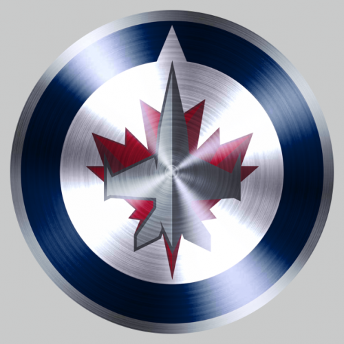 Winnipeg Jets Stainless steel logo heat sticker