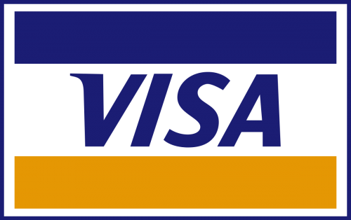 Visa brand logo 01 custom vinyl decal