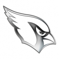 Arizona Cardinals Silver Logo heat sticker