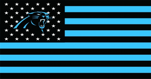 Carolina Panthers Flag001 logo custom vinyl decal