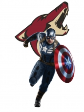 Arizona Coyotes Captain America Logo custom vinyl decal