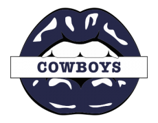 Dallas Cowboys Lips Logo custom vinyl decal
