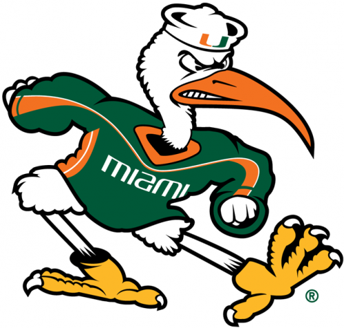 Miami Hurricanes 2000-Pres Mascot Logo custom vinyl decal