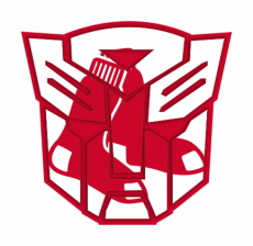 Autobots Boston Red Sox logo heat sticker