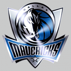 Dallas Mavericks Stainless steel logo heat sticker