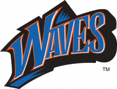 Pepperdine Waves 1998-2003 Wordmark Logo 01 custom vinyl decal