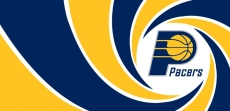 007 Indiana Pacers logo heat sticker