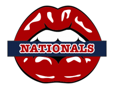 Washington Nationals Lips Logo heat sticker