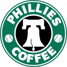 Philadelphia Phillies Starbucks Coffee Logo heat sticker