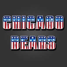 Chicago Bears American Captain Logo custom vinyl decal