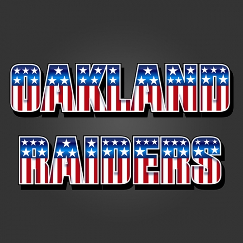 Oakland Raiders American Captain Logo custom vinyl decal