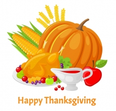 Thanksgiving Day Logo 34 custom vinyl decal