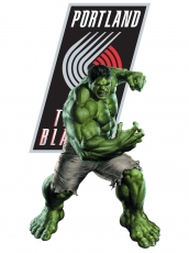 Portland Trail Blazers Hulk Logo custom vinyl decal