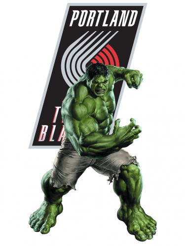 Portland Trail Blazers Hulk Logo heat sticker