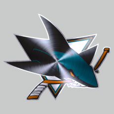 San Jose Sharks Stainless steel logo heat sticker