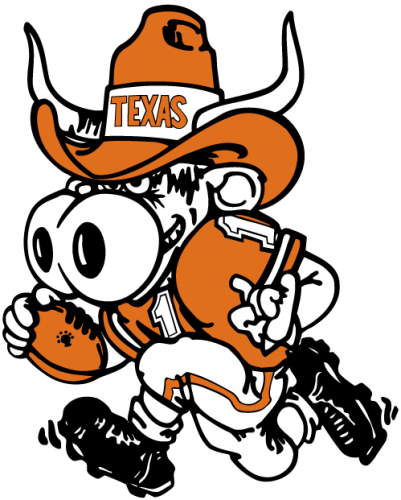 Texas Longhorns 1981-2002 Mascot Logo custom vinyl decal