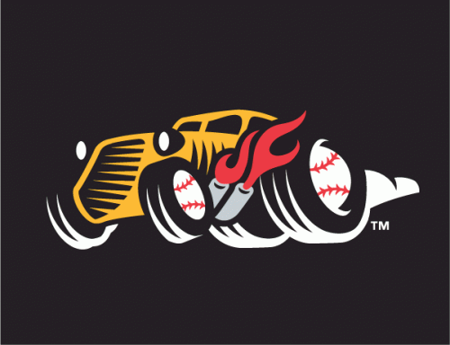 Bowling Green Hot Rods 2009-2015 Batting Practice Logo heat sticker