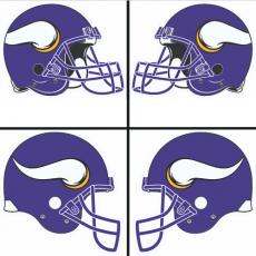 Minnesota Vikings Helmet Logo heat sticker