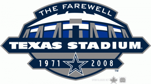 Dallas Cowboys 2009 Stadium Logo custom vinyl decal