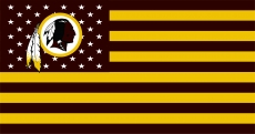 Washington Redskins Flag001 logo heat sticker