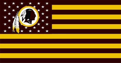 Washington Redskins Flag001 logo custom vinyl decal