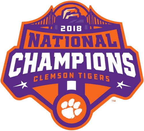 Clemson Tigers 2018 Champion Logo custom vinyl decal