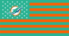 Miami Dolphins Flag001 logo heat sticker