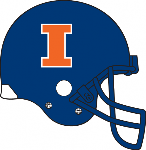 Illinois Fighting Illini 2012-2013 Helmet heat sticker