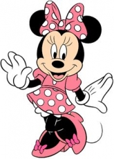 Minnie Mouse Logo 15 heat sticker
