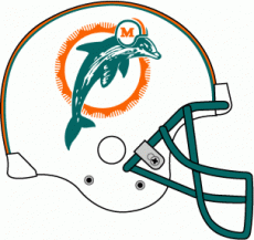 Miami Dolphins 1989-1996 Helmet Logo custom vinyl decal