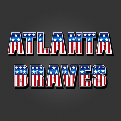 Atlanta Braves American Captain Logo heat sticker