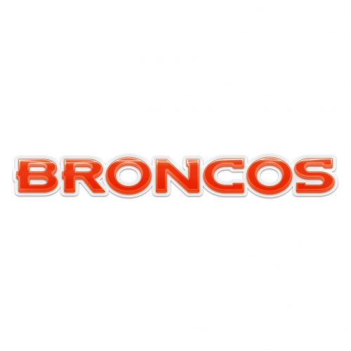 Denver Broncos Crystal Logo heat sticker