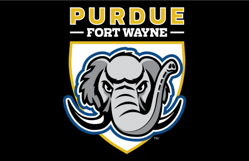 Purdue Fort Wayne Mastodons 2018-Pres Primary Dark Logo 01 heat sticker