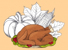 Thanksgiving Day Logo 38 custom vinyl decal